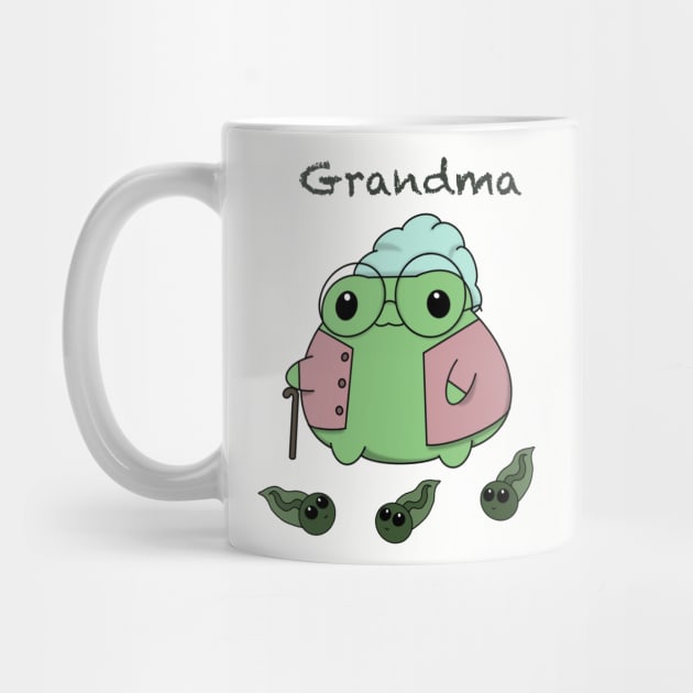 Granny Froggy with Tadpoles by PrincessFroggy Designs